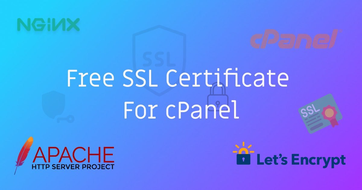Free SSL Certificate For cPanel | StackCoder