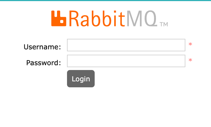 RabbitMQ Management Tool Login