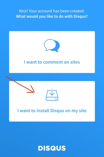Install Disqus Page