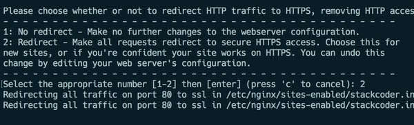 Confirm Redirect Traffic From HTTP to HTTPS